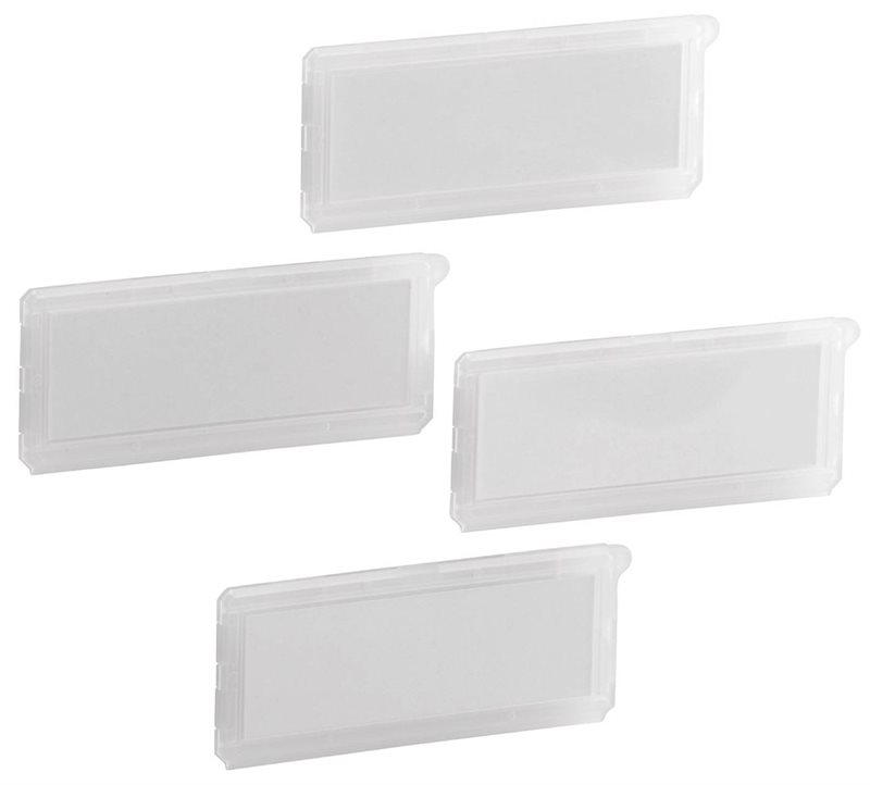 ETIKETTHÅLLARE F. BACKAR ELFA 223030 TRANSPARENT 85X37X9MM