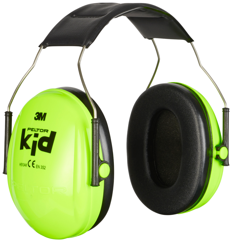 HÖRSELKÅPA KID H510AK-442-GB 3M PELTOR NEONGRÖN