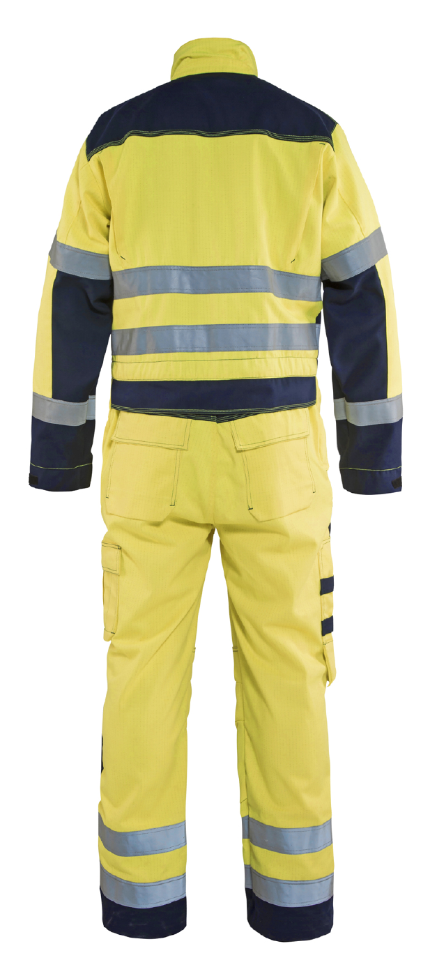 OVERALL 63781514 BLÅKLÄDER GUL/MARINBLÅ C50