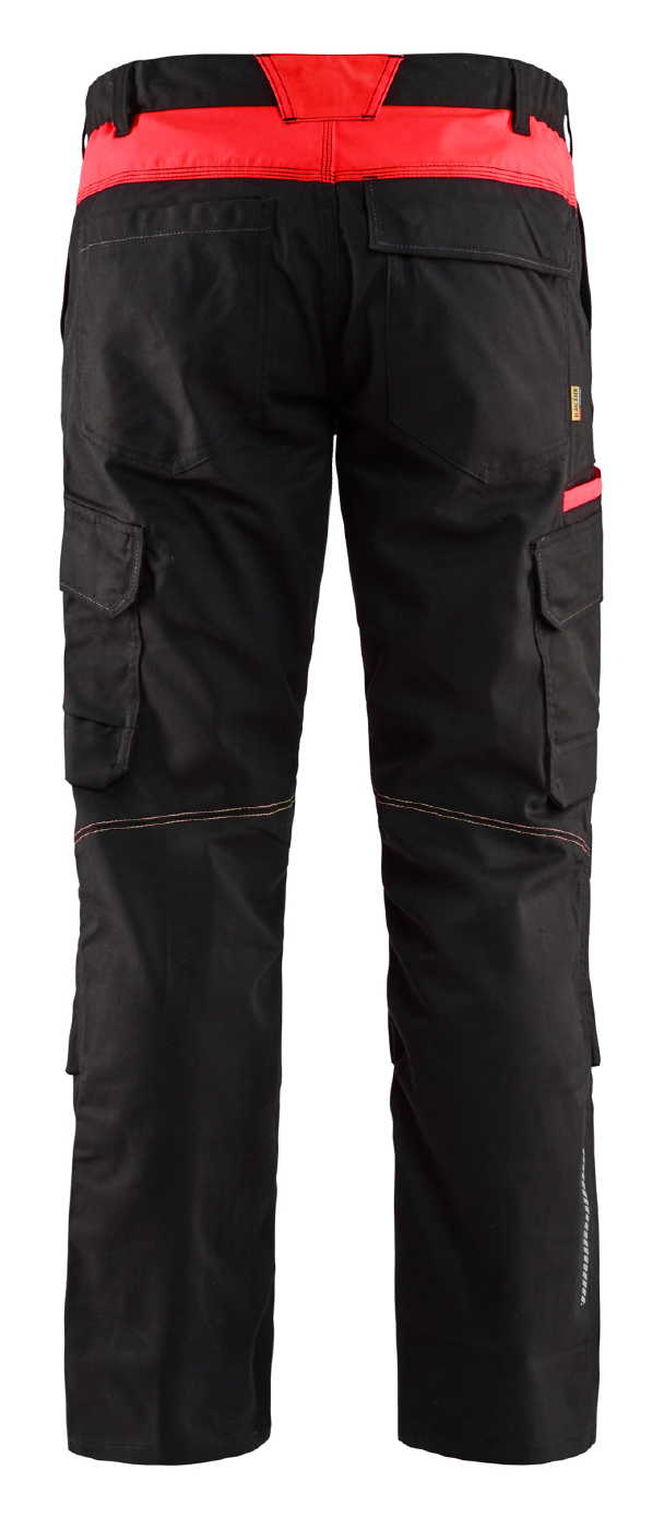 BYXA 14481832 BLÅKLÄDER SVART/RÖD C154